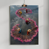 Harvesting Water Lily Poster och Canvastavla