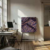 Purple Salmon Pattern 6 Stroke Poster och Canvastavla