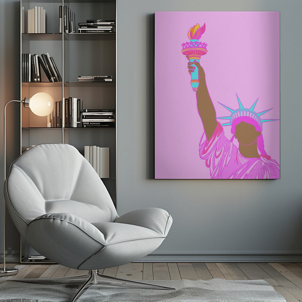 Lady Liberty (Color C) Poster och Canvastavla