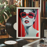 Lady In Red Poster och Canvastavla
