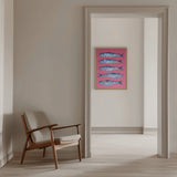 Sardines on Pink Poster och Canvastavla