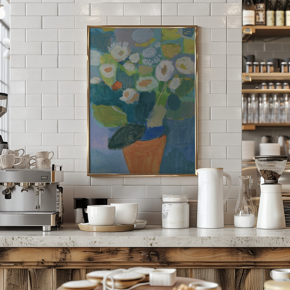 Winter flowers Poster och Canvastavla