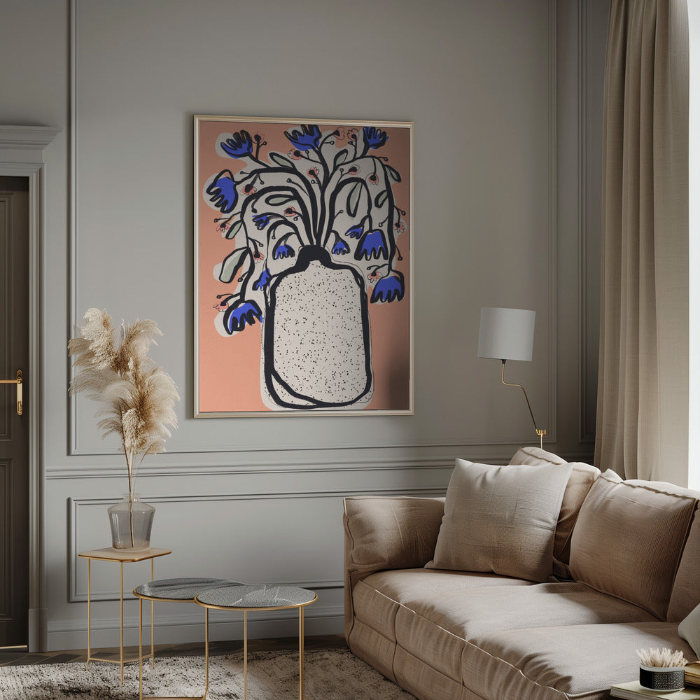 Lovely Flower Bouquet (Peach) Poster och Canvastavla