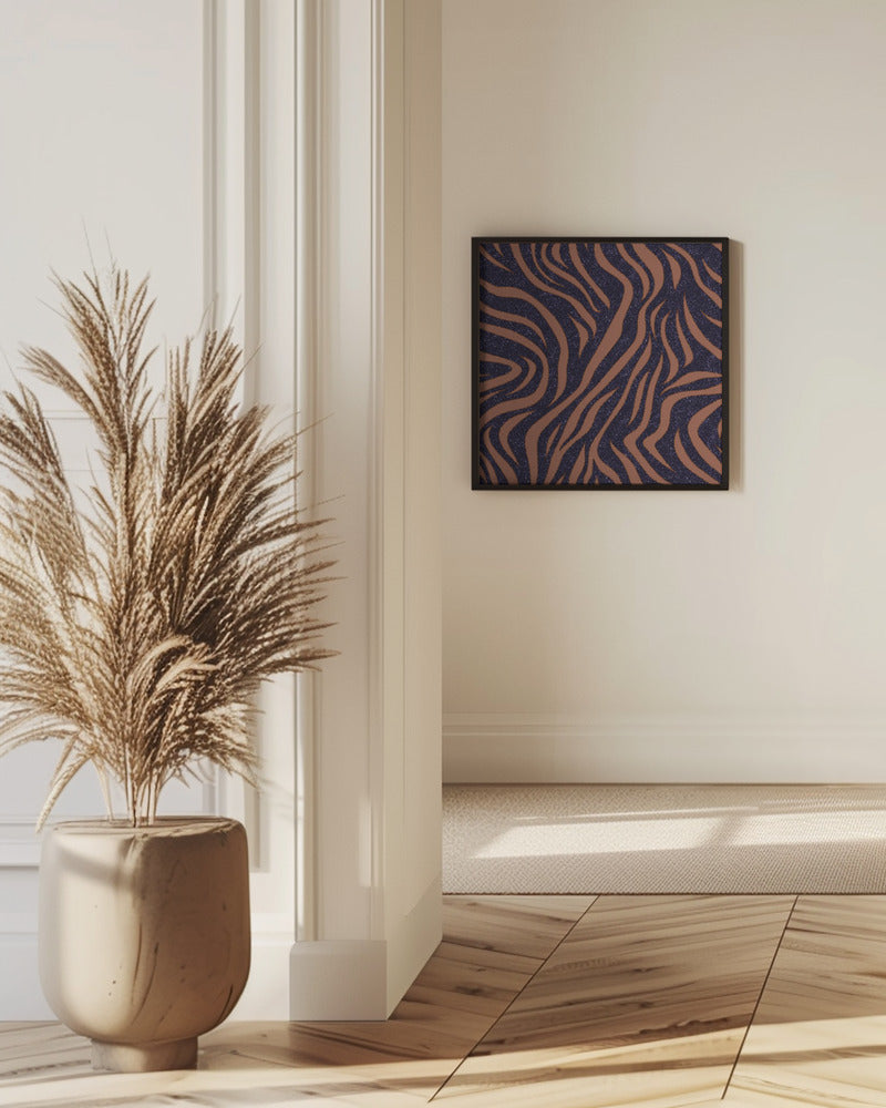 Purple Salmon Pattern 3 Stroke Poster och Canvastavla
