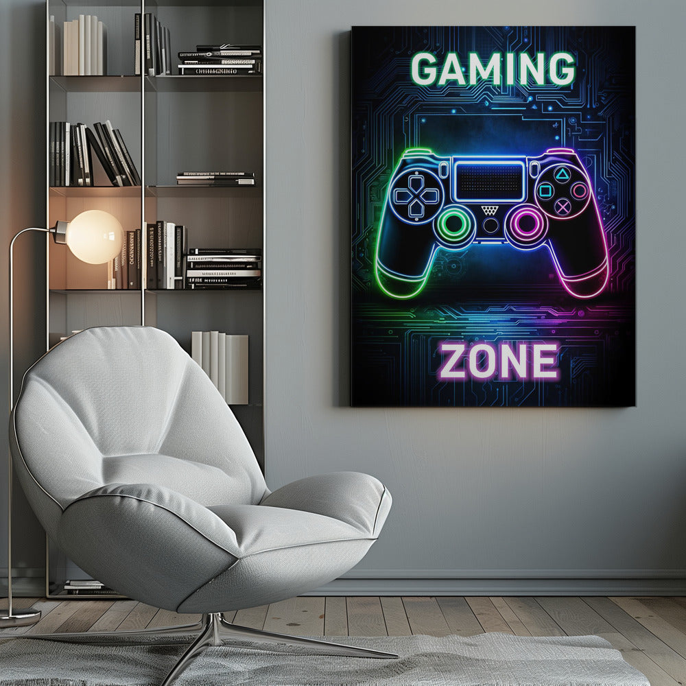 Gaming Zone Poster och Canvastavla