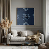 Denim Floral 2 1 Poster och Canvastavla