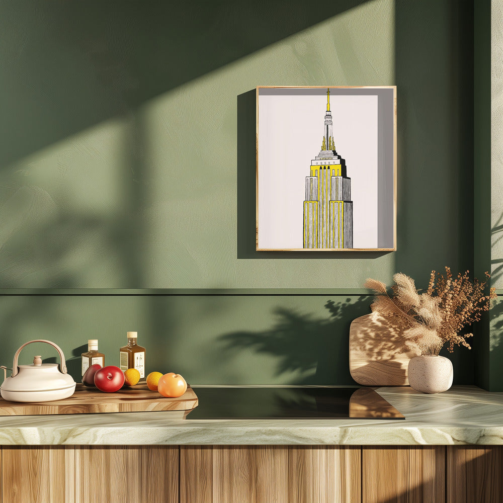 New York Skyscraper (Taxi Cab) Poster och Canvastavla