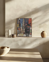 Down Town Cat Poster och Canvastavla