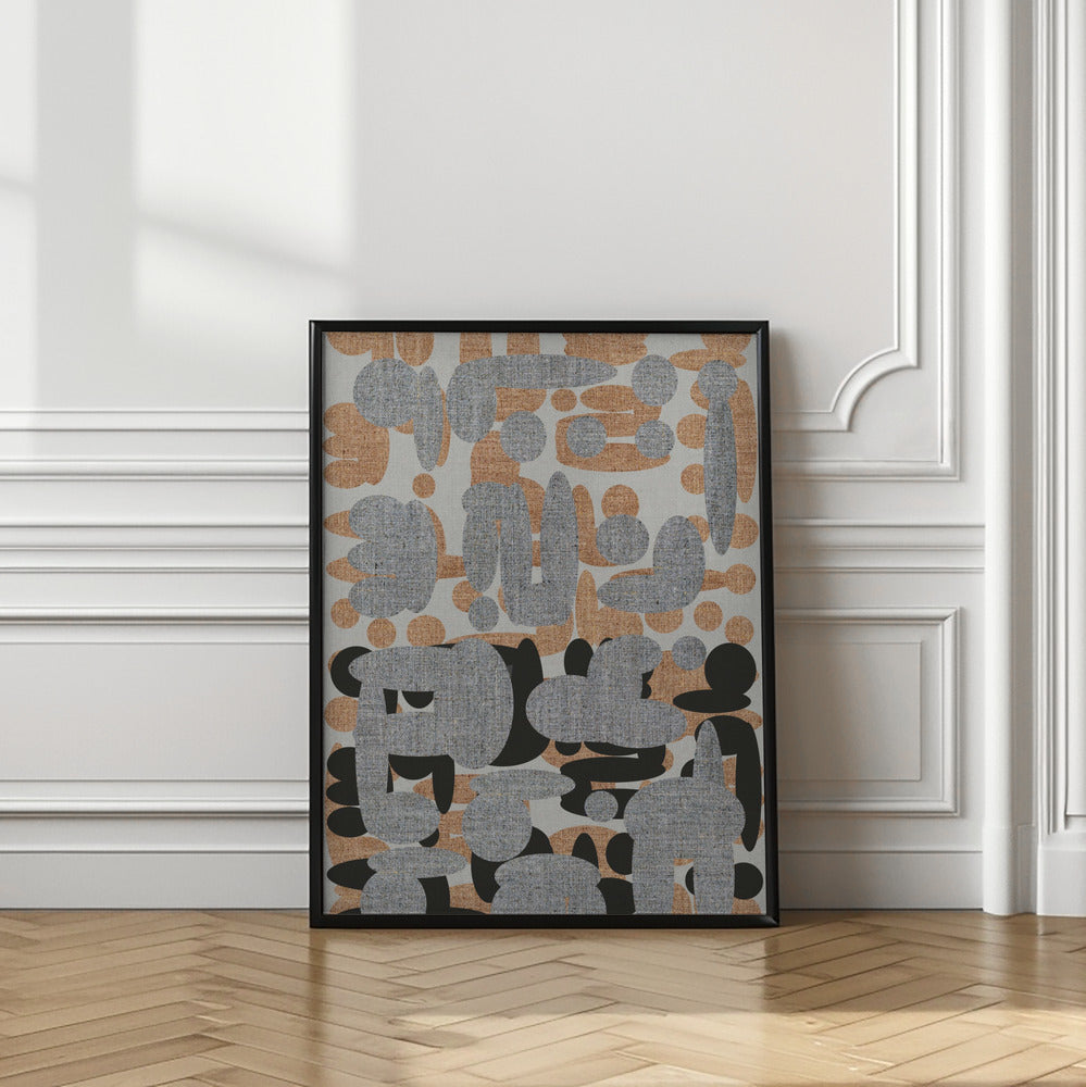 Ebony Shapes 3 Poster och Canvastavla