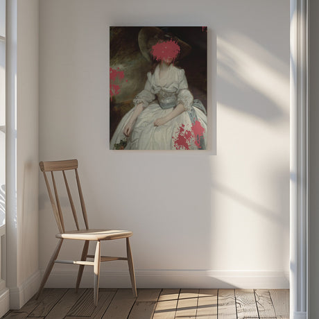 Renaissance Red Splash - Altered Art Poster och Canvastavla