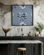 Denim Floral 2 3 Poster och Canvastavla