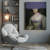 Portrait of Vintage Woman Collage Poster och Canvastavla