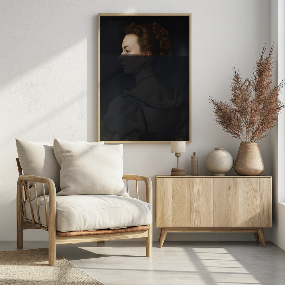 Modern Portrait of Woman Poster och Canvastavla