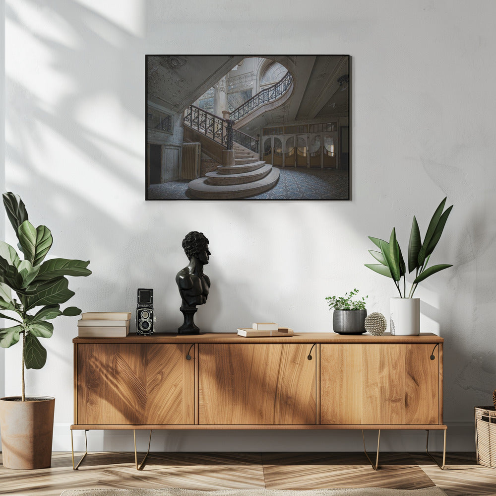 The old Staircase Poster och Canvastavla