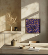 Purple Salmon Pattern 12 Stroke 2 Poster och Canvastavla