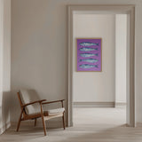 Sardines on Purple Poster och Canvastavla