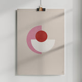 Red and Pink Abstract No. 2 Poster och Canvastavla