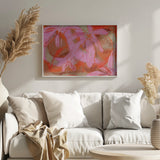 Coral Flower Rythm Poster och Canvastavla