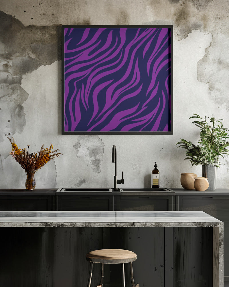 Purple Blue Poster och Canvastavla