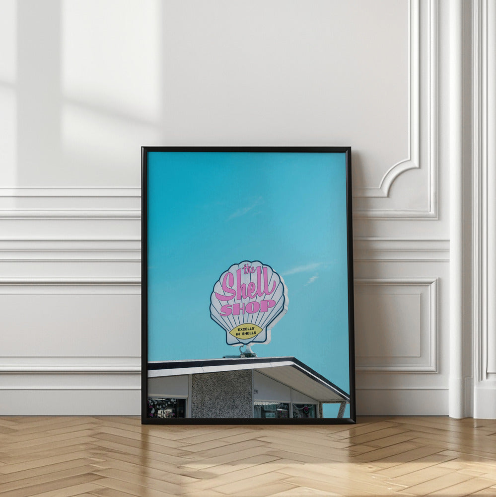 Shell Shop Vintage Sign Poster och Canvastavla