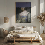 Portrait of Vintage Woman Collage Poster och Canvastavla