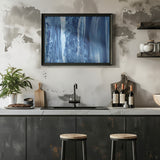 Blue Texture No 4 Poster och Canvastavla
