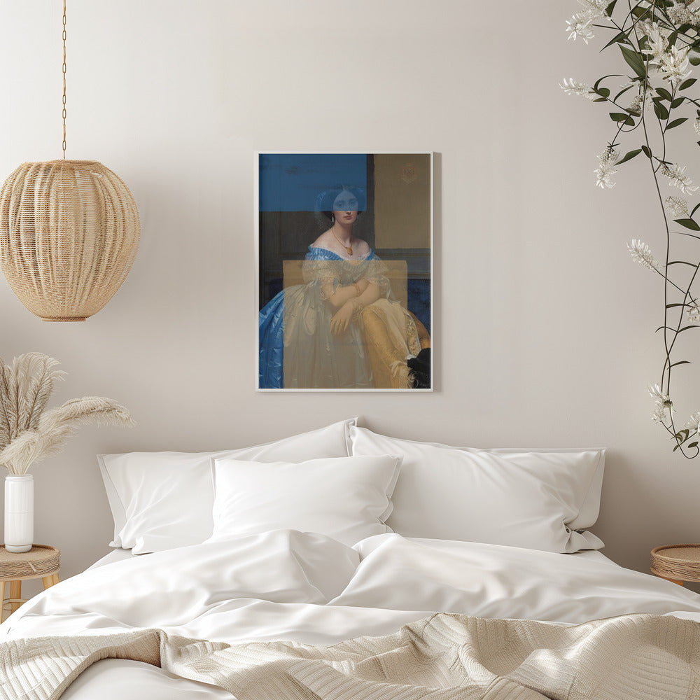Baroque Portrait Contemporary Collage Poster och Canvastavla
