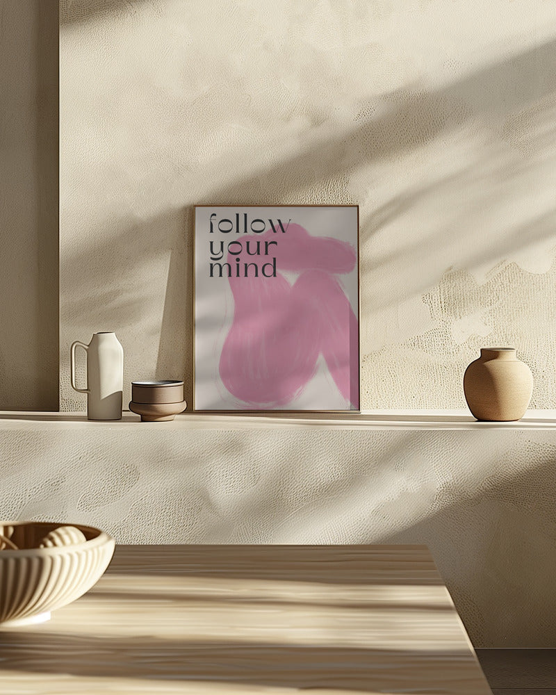 Pink Woman Poster och Canvastavla