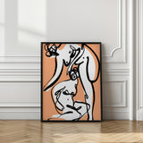 The Female Dancers (Peach) Poster och Canvastavla