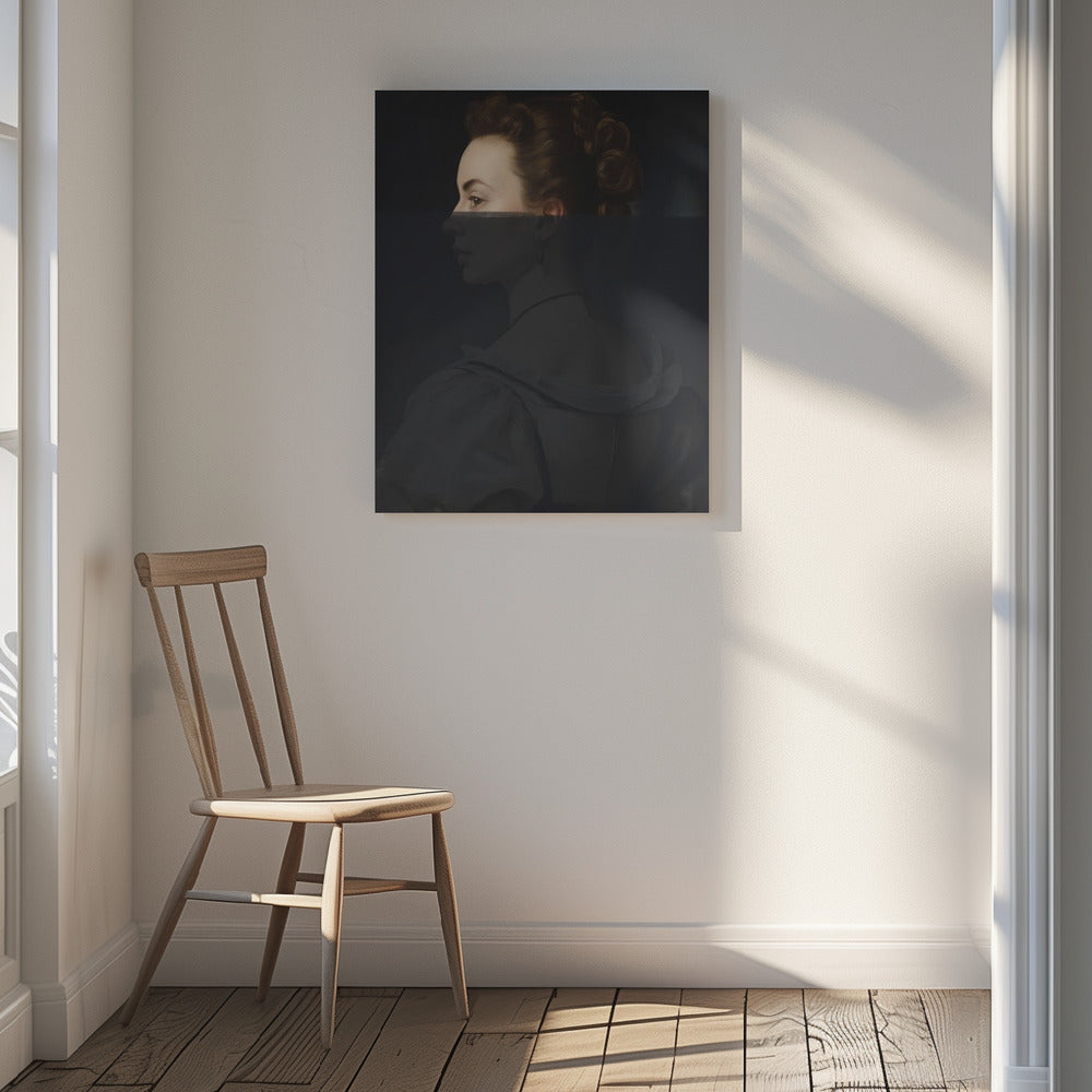 Modern Portrait of Woman Poster och Canvastavla
