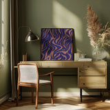 Purple Salmon Pattern 10 Stroke 1 Poster och Canvastavla