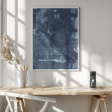 Blue Texture No 5 Poster och Canvastavla
