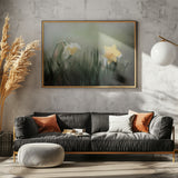 narcissuss in rain Poster och Canvastavla
