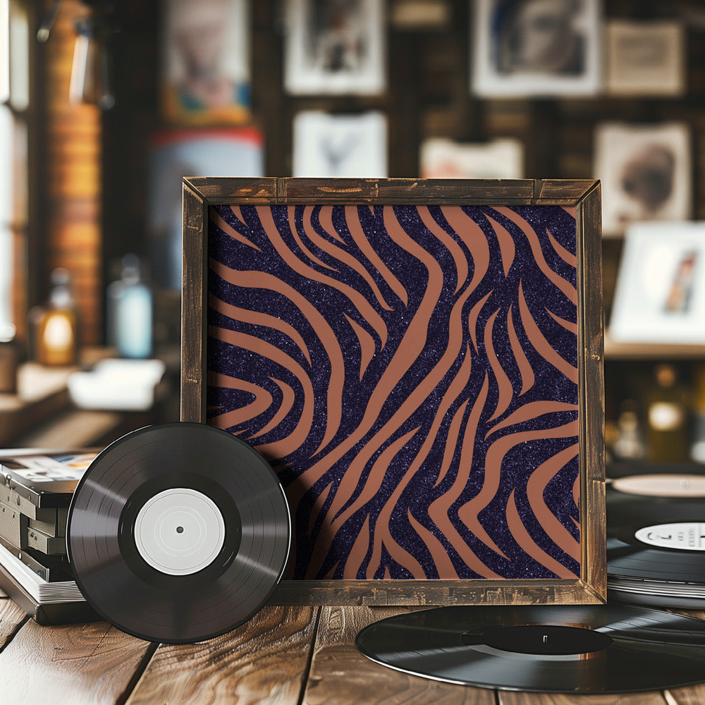 Purple Salmon Pattern 3 Poster och Canvastavla