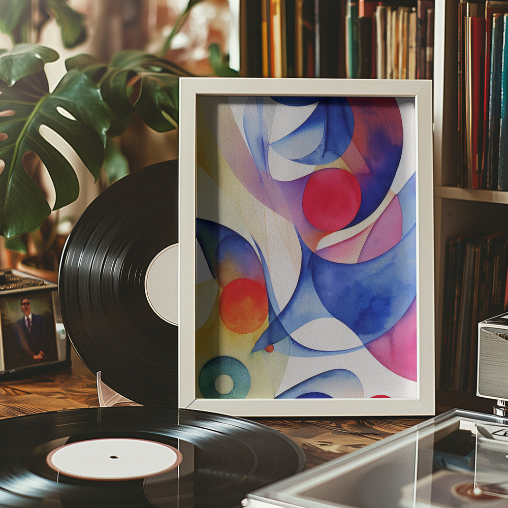 Nature Inspired Abstract Watercolor  (Day 70) Poster och Canvastavla