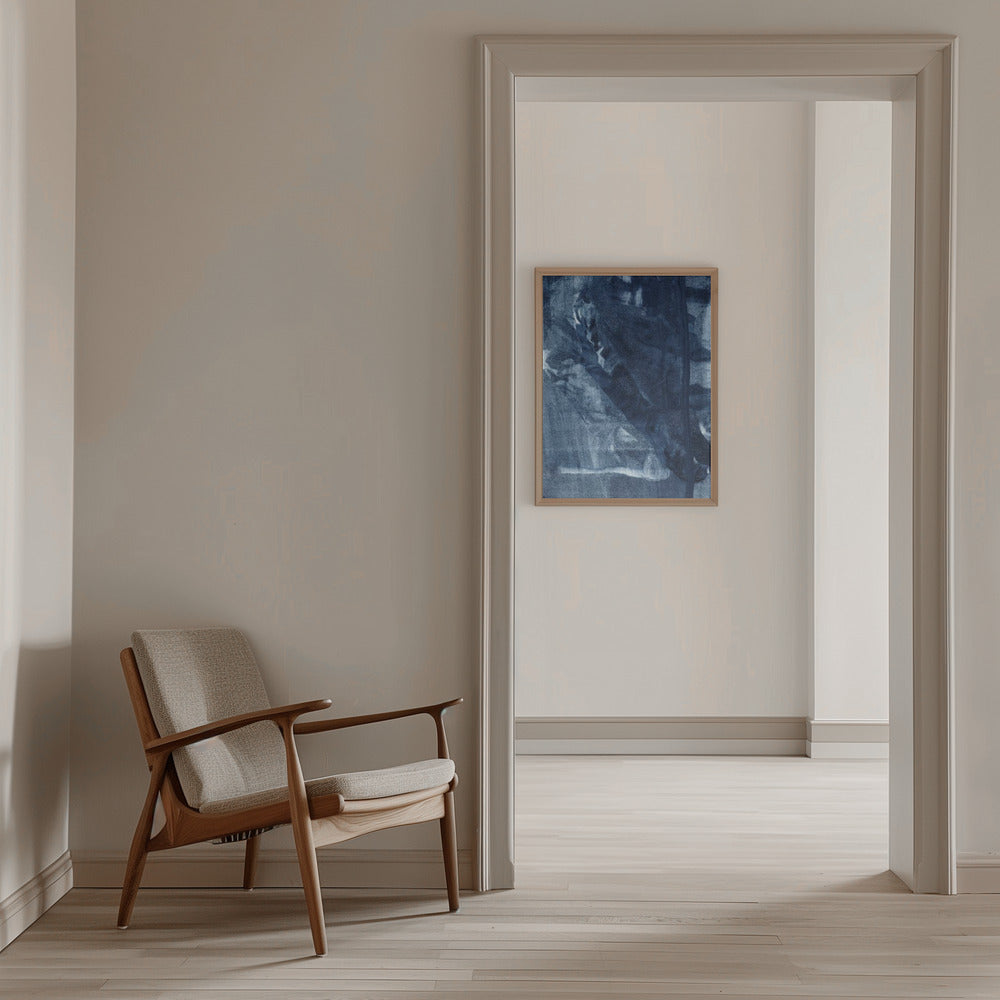 Blue Texture No 5 Poster och Canvastavla