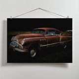 Wrecked Car Poster och Canvastavla