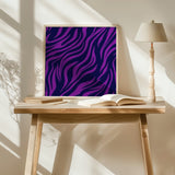 Purple Blue Poster och Canvastavla