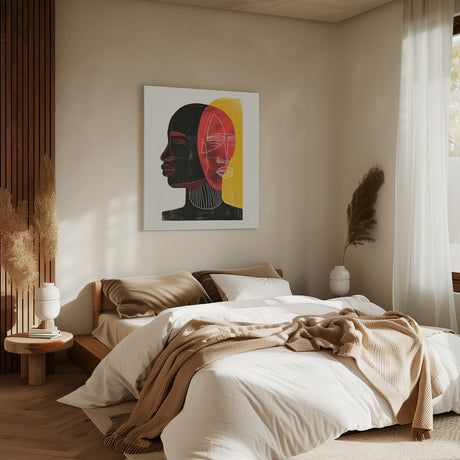 African Art Smooth 3 Poster och Canvastavla