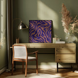 Purple Salmon Pattern 12 Stroke 2 Poster och Canvastavla