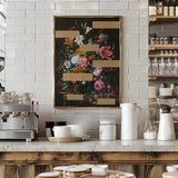 Bouquet of Vintage Oil Painting Flowers, Modern Collage Poster och Canvastavla