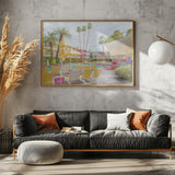 Poolside at the Saguaro Hotel - Palm Springs Poster och Canvastavla