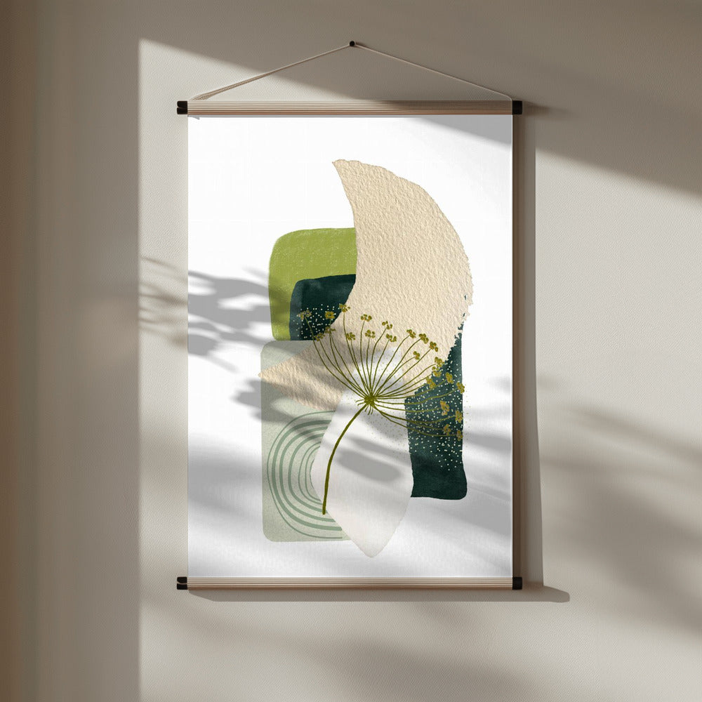 Green Shapes 2 Poster och Canvastavla