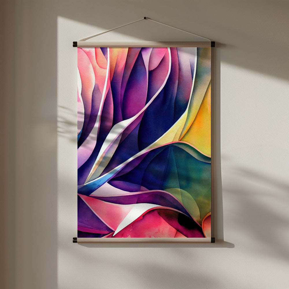 Nature Inspired Abstract Watercolor  (Day 110) Poster och Canvastavla