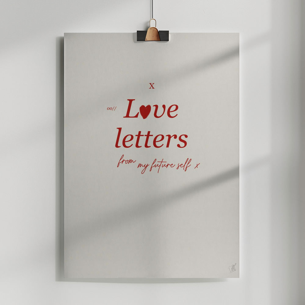 Love letters Poster och Canvastavla