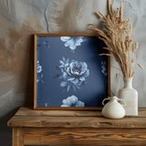 Denim Floral 2 1 Poster och Canvastavla