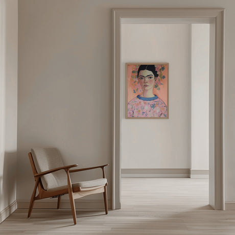 Young Frida (Peach) Poster och Canvastavla
