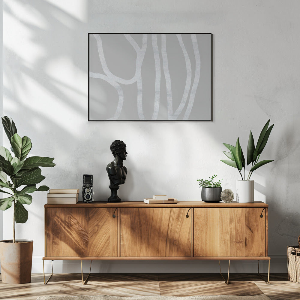 Textured Lines Poster och Canvastavla