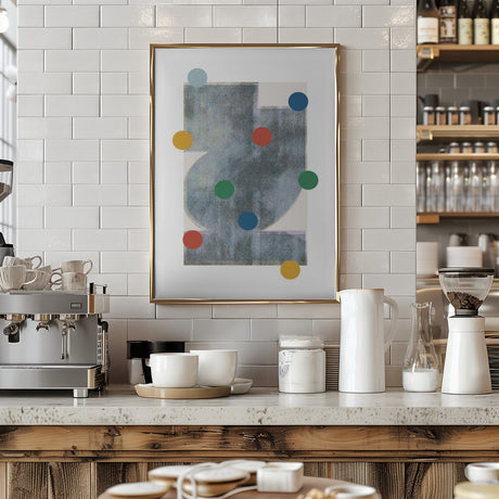Retro Dots No2. Poster och Canvastavla