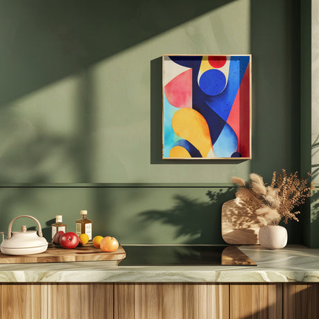 Nature Inspired Abstract Watercolor  (Day 93) Poster och Canvastavla